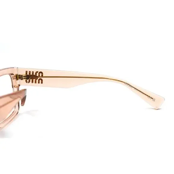 NEW MIU MIU MU02XV PEACH TRANSPARENT AUTHENTIC EYEGLASSES FRAME - Picture 10 of 14